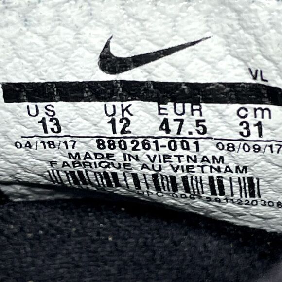 NEW Nike Air Clipper 17 Men's 13 Flywire Low Baseball Cleats Black 880261-001 - Picture 8 of 9